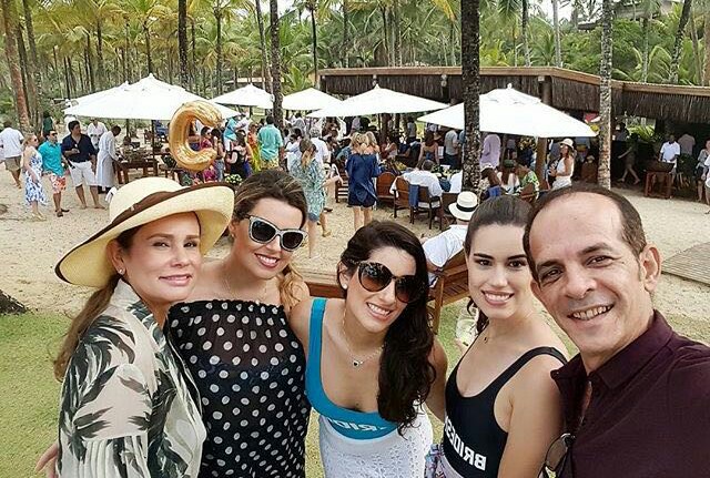 Eduardo Braga e Sandra Braga no casamento da filha