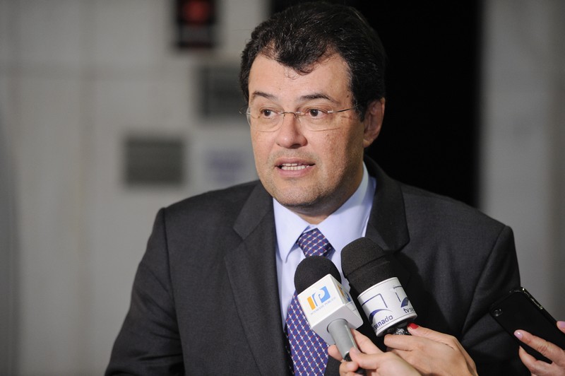 Eduardo Braga chegou a negar ao ATUAL que Omar e Melo pertenciam ao grupo político dele (Foto: Pedro França/Agencia Senado)