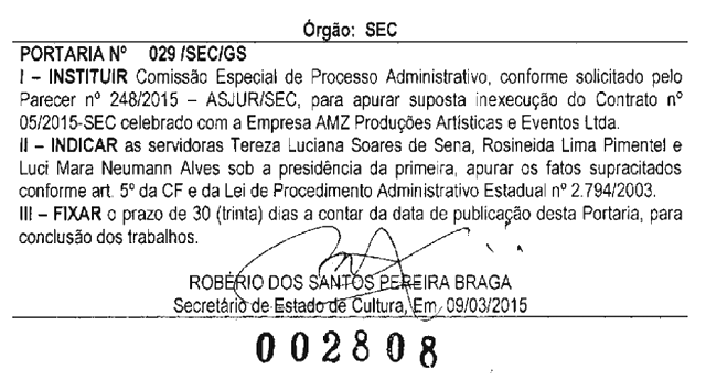 SEC Portaria AMZ
