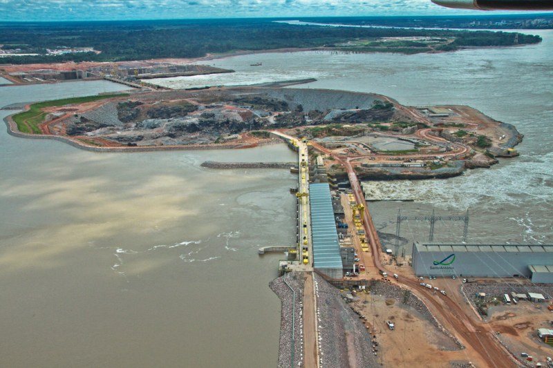 A usina hidrelétrica de Santo Antônio 