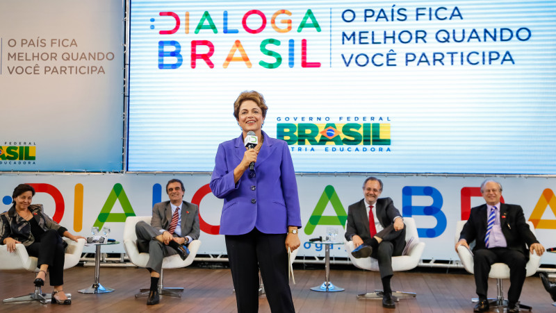 Presidenta Dilma Rousseff durante Lançamento do Dialoga Brasil. Foto: Ichiro Guerra/PR