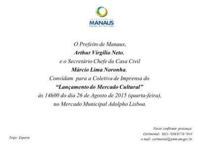Convite Márcio Noronha