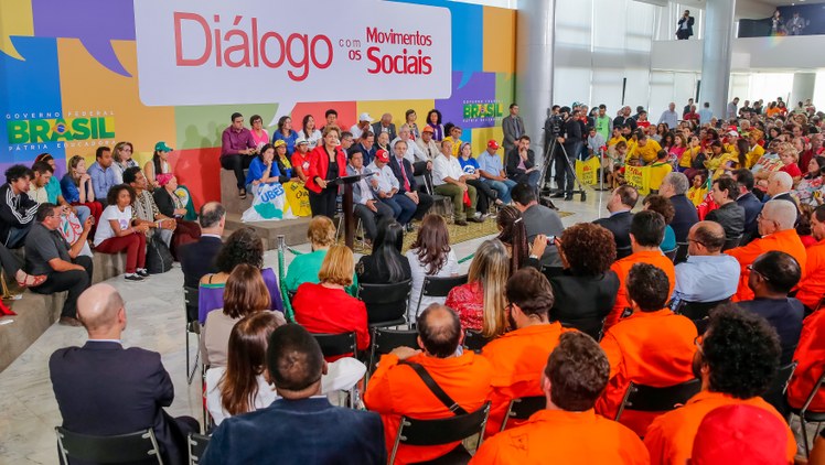 Dilma Diálogos com movimentos sociais Foto Roberto Stuckert Filho PR