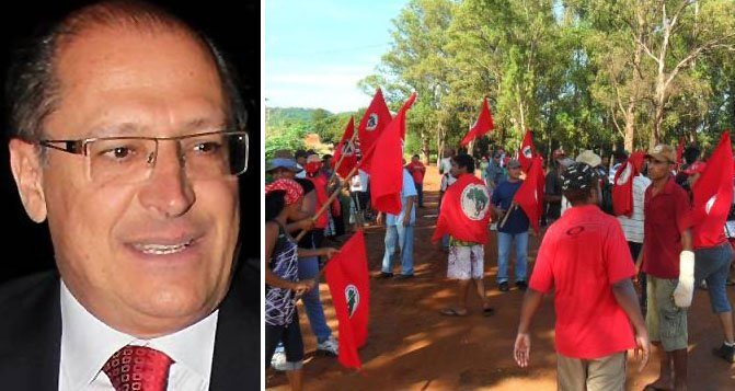 Alckmin e MST Foto Reprodução