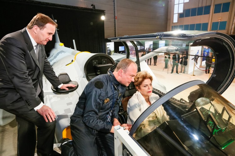 Dilma visita a Saab na Suecia Foto Roberto Stuckert Filho PR