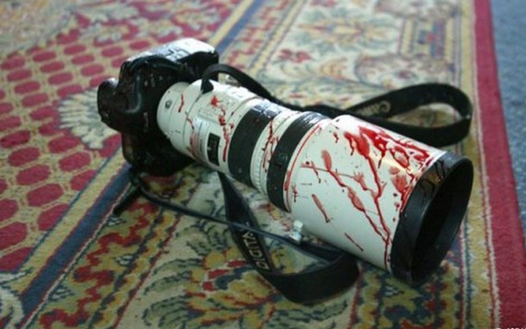 jornalistas mortos em serviço Foto P Braz