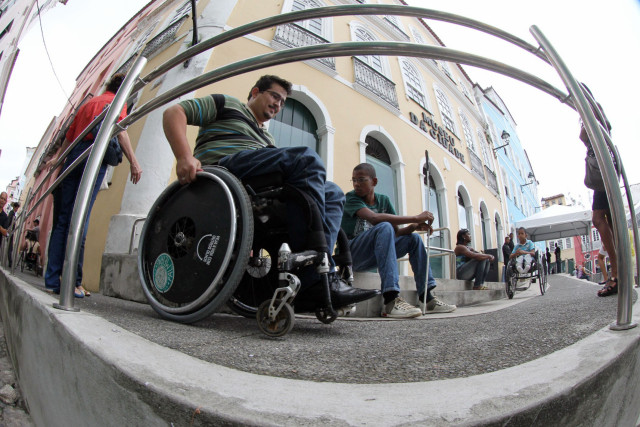 Inauguração do "Pelô Acessível", rota para deficientes físicos e pessoas com dificuldade de locomoção, no Pelourinho. Foto: Manu Dias/GOVBA