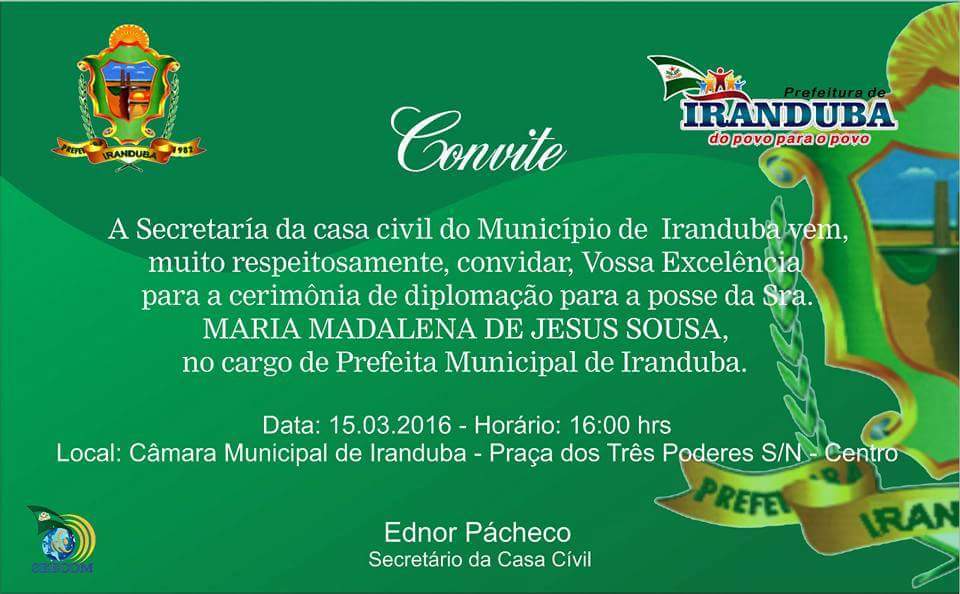 convite iranduba