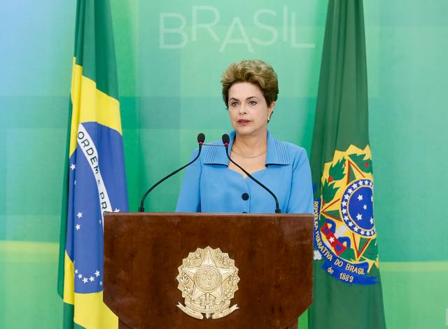 Brasília - DF, 18/04/2016. Presidenta Dilma Rousseff durante declaração à imprensa. Foto: Roberto Stuckert Filho/PR