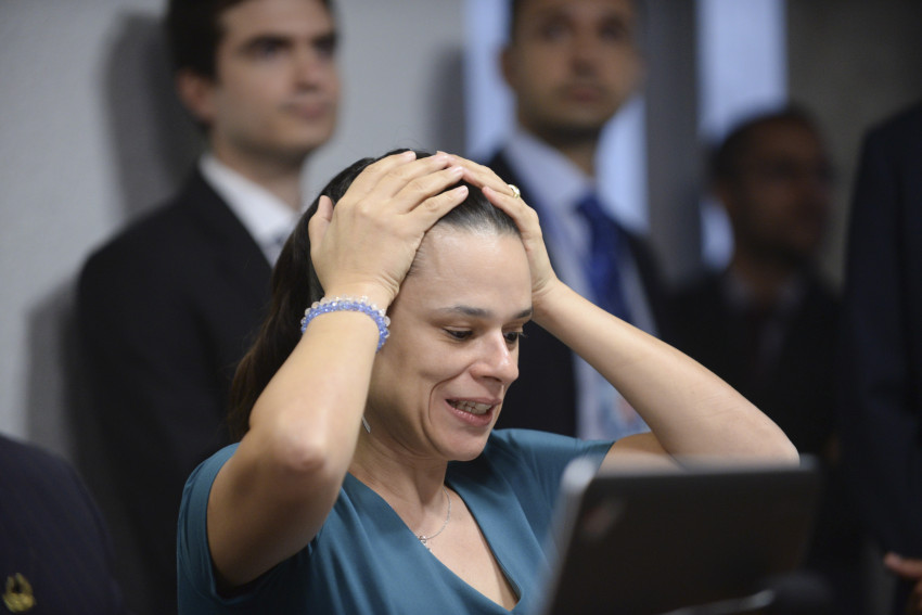 Comissão Especial do Impeachment 2016 (CEI2016) ouve os autores do pedido de impedimento da presidente Dilma Rousseff. À mesa, jurista Janaína Paschoal Foto: Jefferson Rudy/Agência Senado
