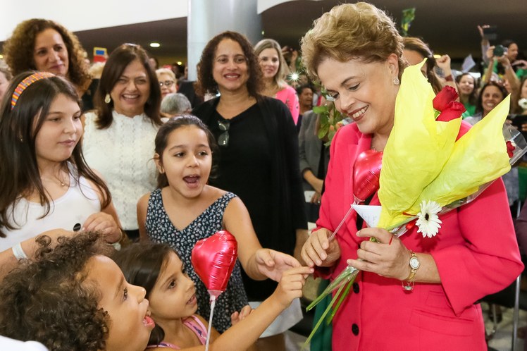 Presidenta Dilma Rousseff durante encontro com Mulheres em Defesa da Democracia Roberto Stuckert PR