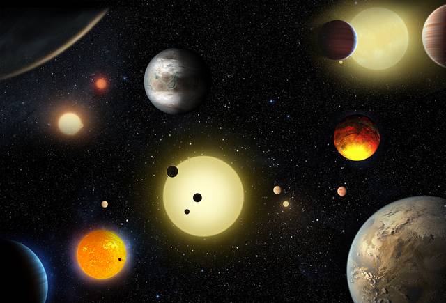 Arte novos planetas descobertos pela NASA Foto W Stenzel NASA