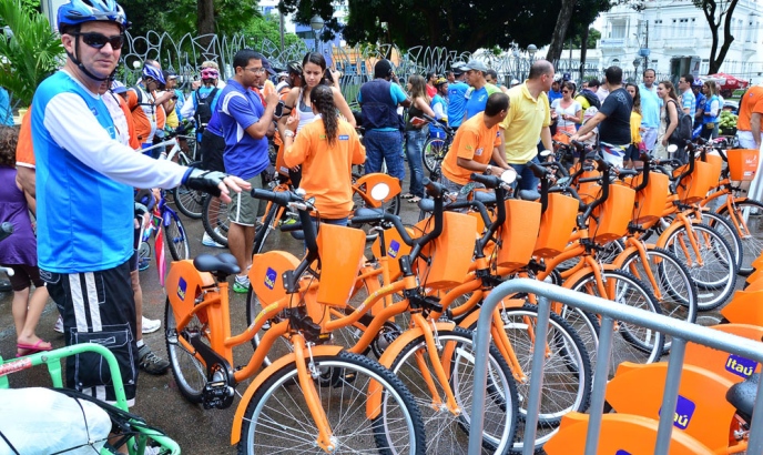 Bicicletas compartilhadas Foto Divulgação