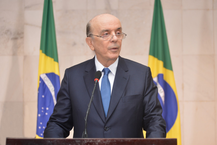 Discurso do ministro José Serra na cerimônia de transmissão do cargo de ministro de Estado das Relações Exteriores. Brasília, 18 de maio de 2016 Foto: Jessika Lima/AIG-MRE