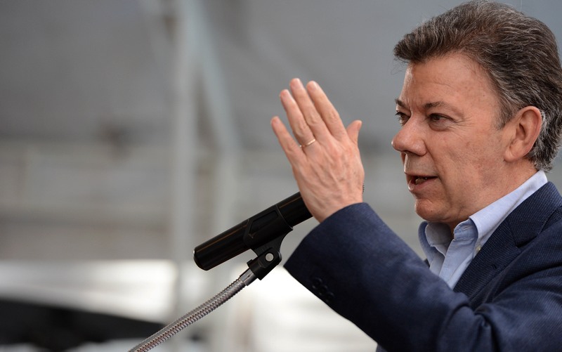 Presidente Juan Manuel Santos diz que referendo consolidará paz com guerrilheiros (Foto: Divulgação)