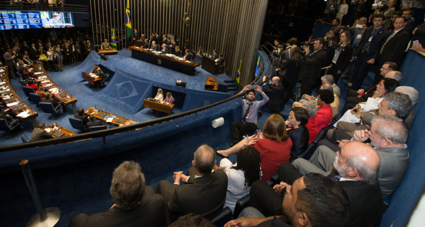 Brasília- DF 29-08-2016 Presidenta Dilma faz sua defesa no plenário do senado.  Foto Lula Marques/Agência PT