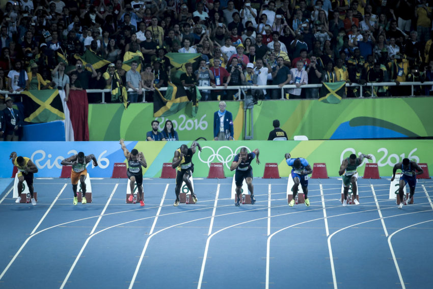 Rio de Janeiro- RJ- Brasil- 14/08/2016- Olimpíadas Rio 2016- Atletismo- 100 mt rasos masculino. Foto: Ministério do Esporte