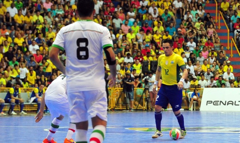 Falcão fez dois gols, que não foram suficientes para evitar a eliminação (Foto: Ricardo Artifon/CBFS)