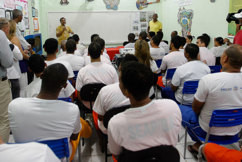 Salvador- BA- Brasil- 07/11/2015- Aulão preparatório para o Enem na Penitenciária Lemos Brito. Foto: Carol Garcia/ GOVBA