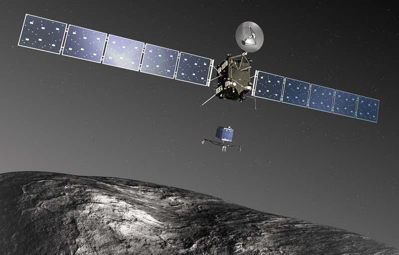 Animação sobre pouso da Rosetta em cometa feita pela ESA. Pouso foi igual a simulação (Foto:ESA/Divulgação)