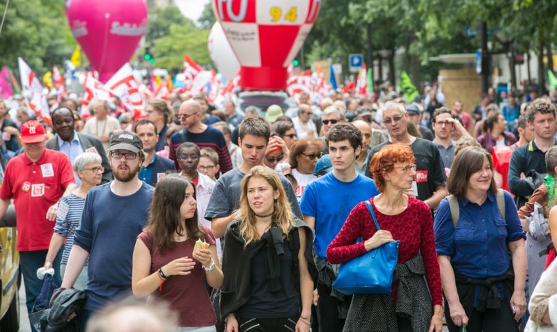 Paris protesto (Foto: F. Blanc/ Force Ouvrière/Fotos Públicas)