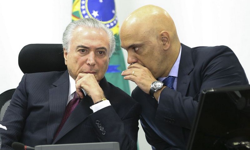 Temer e Alexandre de Moraes (Foto: Marcelo Camargo/ABr)