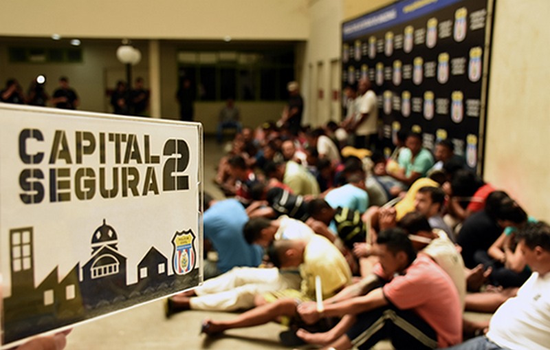 Capital segura presos (Foto: PC/Divulgação) 