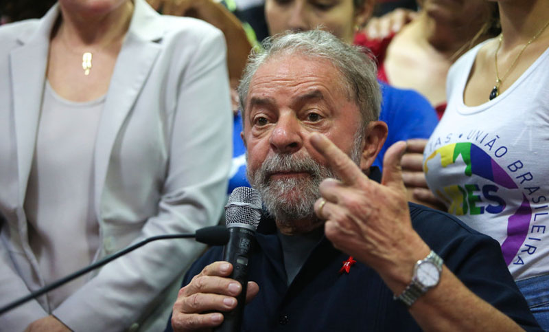 São Paulo 04/04/2016- Ex-Presidente Lula, durante entrevista a imprensa na sede do PT Nacional. (Foto: Paulo Pinto/Fotos Públicas)