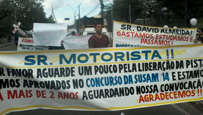 Concursados Susam exigem contratação (Foto: Divulgação)