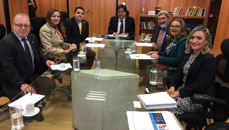 Comissão da Ufam se reuniu com o ministro Mendonça Filho no MEC (Foto: Divulgação)