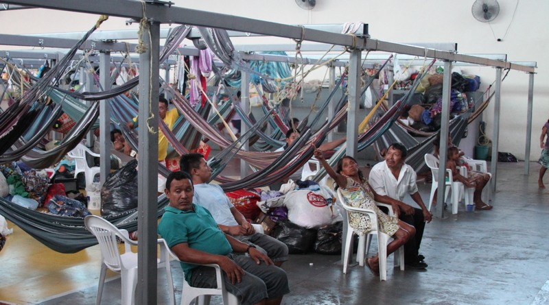Um grupo de índios Warao está alojado em abrigo do Estado na zona leste de Manaus (Foto: MPF/Divulgação)