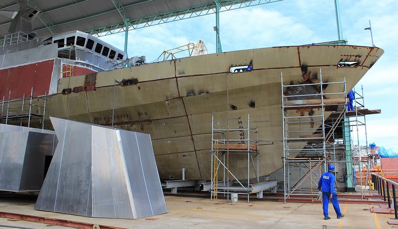 Vagas para trabalho na construção naval tiveram grande procura em Manaus e Sine encerrou cadastro (Foto: Pode Naval/Divulgação)