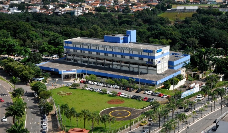 Uma das vítimas está internada no Hospital de Urgência de Goiânia em estado grave (Foto: HUGO/Divulgação)