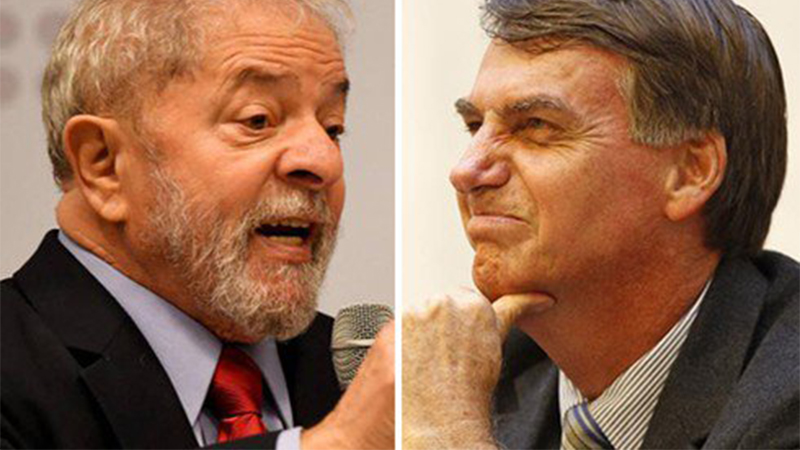 Lula levaria vantagem sobre Jair olsonaro em segundo turno, mostra pesquisa do Ibope (Fotos: ABr/Agência Brasil)