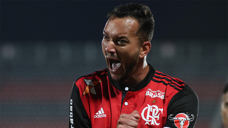 Rever marcou dois gols no triunfo do Flamengo sobre o Bahia (Foto: Gilvan de Souza/Flamengo.com.br)