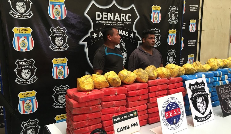 Pedro Dias e Zimar Albino Dantas foram presos por tráfico de droga, avaliada em R$ 20 milhões (Foto: Atual)