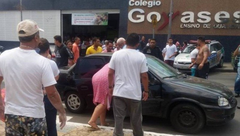 Cinco jovens teriam ficado feridos durante tiroteio em escola particular de Goiânia (Foto: Facebook/Reprodução)