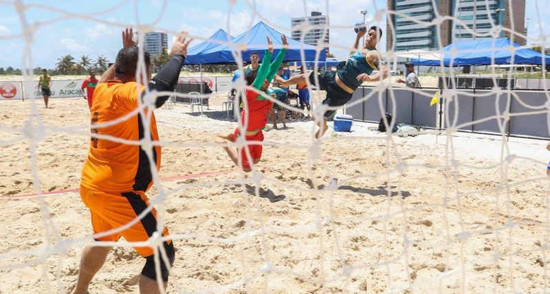 Beach hand é uma das modalidades que serão disputadas em Manaus na liga de Desporto Universitário (Foto: CBDU/Divulgação)