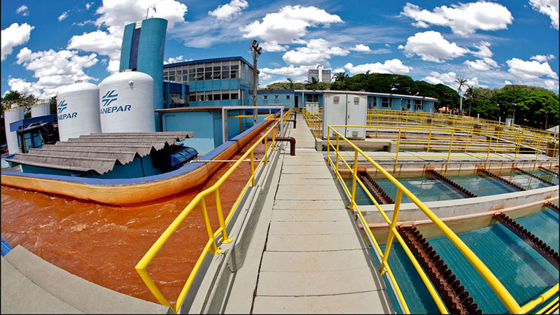 Sanepar, a companhia de água do Paraná, é uma das estatais que o governo do Estado está negociando as ações (Foto: Sanepar/Divulgação)