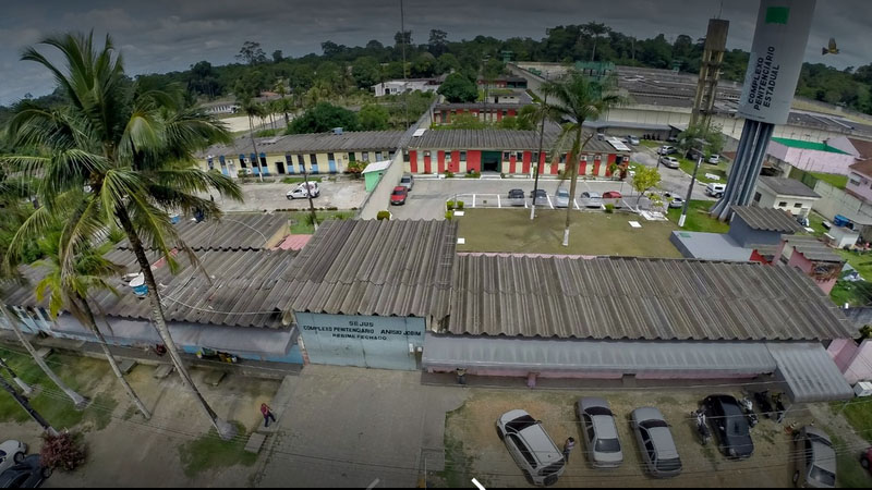 Centro de Detenção Provisória na B-174, zona rural de Manaus, abriga ex-secretários presos em operação da PF e MPF (Foto: Google/Reprodução)