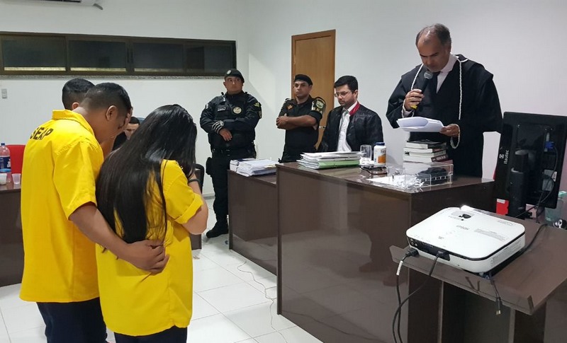 Gilbervan de Jesus Elói e Gilmara França de Souza foram condenados a 12 anos e 11 meses de prisão por morte de criança (Foto: Comarca de Autazes/Divulgação)