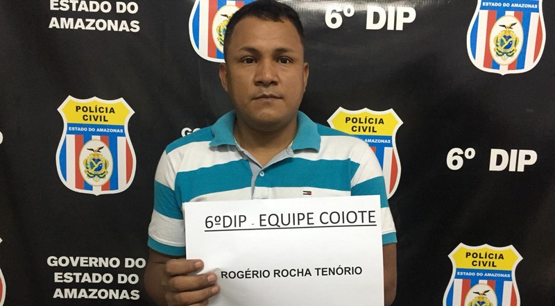 Rogério Tenório, segundo a Polícia Civil do Amazonas, é suspeito de aplicar o golpe 'chupa-cabra' em Manaus (Foto: PC-AM/Divulgação)