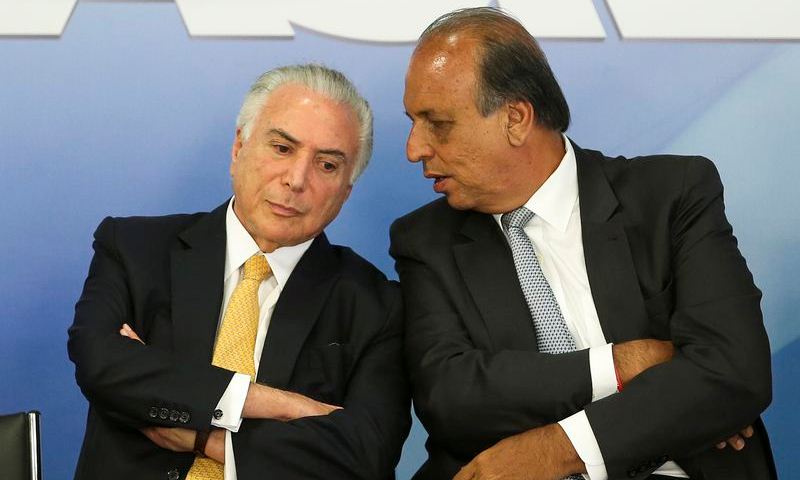 Michel Temer e Luiz Fernando Pezao