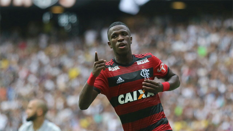 Vinícius Junior foi um dos destaques no Flamengo no triunfo sobre o Ceará (Foto: Staff Images/Flamengo)