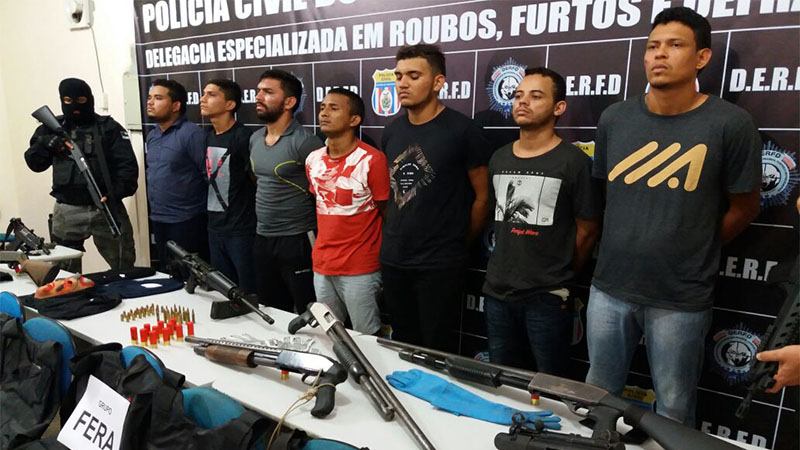 Suspeitos foram presos e já realizaram outros assaltos em Manaus, segundo delegado da Polícia Civil (Foto: Erlon odrigues/PC-AM)