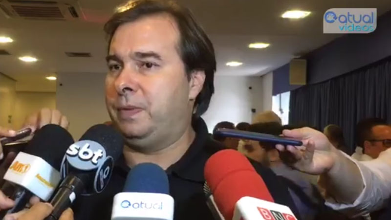 Rodrigo Maia fez discurso a favor dos incentivos fiscais de Manaus para empresários da indústria (Foto: ATUAL)