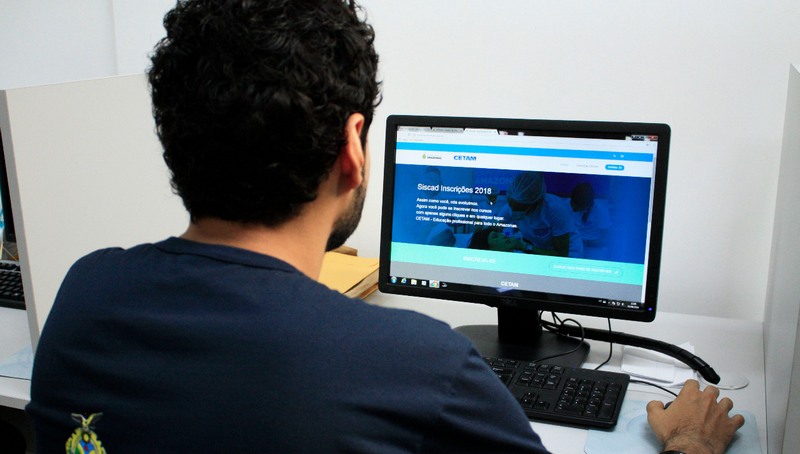 Inscrições para cursos do Cetam serão apenas pela internet e somente nesta quarta-feira (Foto: Cetam/Divulgação)