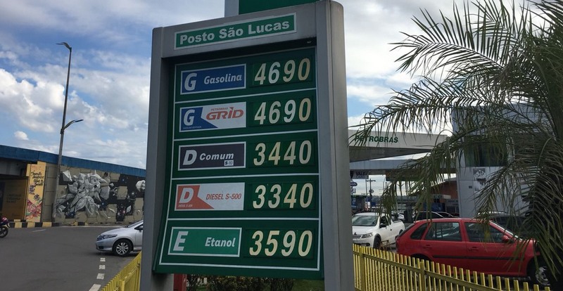 Preço do diesel caiu em postos de Manaus, mas litro da gasolina comum e aditivada é vendido pelo mesmo valor (Foto: Patrick Motta/ATUAL)