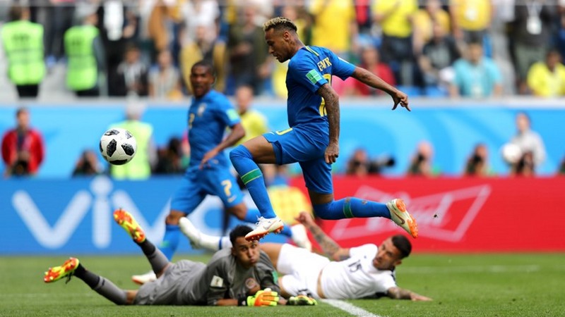 Gol de Neymar: chute certeiro sem defesa para confirmar vitória da Seleção (Foto: Fifa/Divulgação)