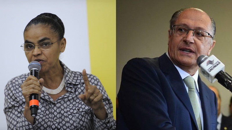Marina Silva descartou participar da mesma chapa com Geraldo Alckmin para concorrer ao Planalto (Fotos: Agência Brasil)